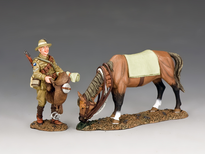 King & Country - World War I - Australian Light Horse - Figure - AL052 Hang On Mate! - Métal