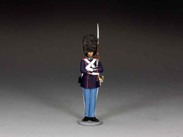 Figurine King & Country AE077 Standing Guard - Soldat En Plomb Peint Contemporain